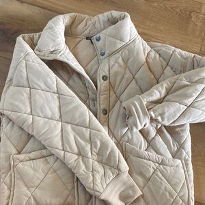 Wild fable quilted cream jacket